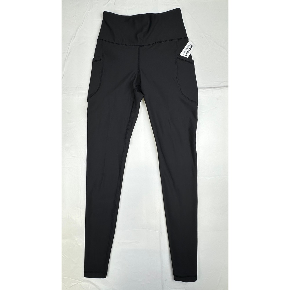 Old Navy Active High Rise Leggings Pockets Black Women's XS‎